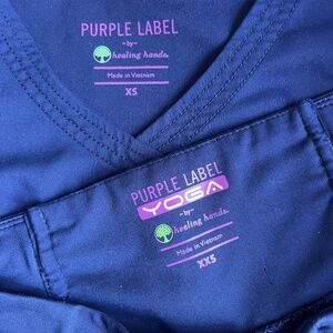 Healing Hands Purple Label Scrub Set XS/XXS Navy
